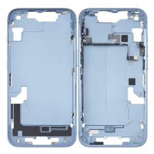 Vidinis korpusas iPhone 14 Blue su šoniniais mygtukais originalus (used Grade A)