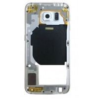 Vidinis korpusas Samsung G920F S6 sidabrinis (baltas) su zumeriu ir šoniniais mygtukais originalus (used Grade B)