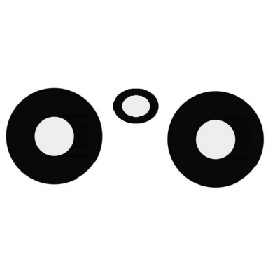 Xiaomi Redmi Note 12 5G kameros stikliukas Black (only lens 3pcs)