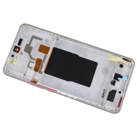 Ekranas Xiaomi 12T / 12T Pro su lietimui jautriu stikliuku ir rėmeliu Silver