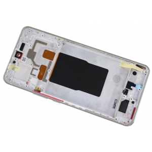 Ekranas Xiaomi 12T / 12T Pro su lietimui jautriu stikliuku ir rėmeliu Silver