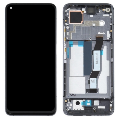 Ekranas Xiaomi Mi 10T / Mi 10T Pro su lietimui jautriu stikliuku ir rėmeliu Black Ekranas Xiaomi Mi 10T / Mi 10T Pro su lietimui jautriu stikliuku ir rėmeliu Black