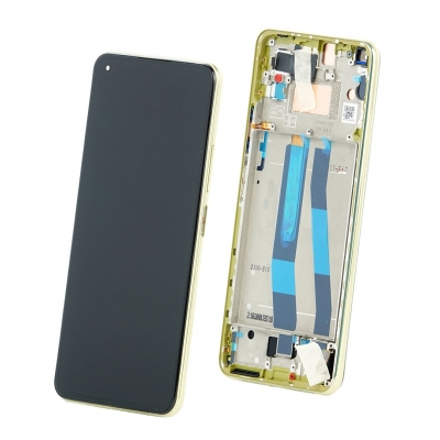 Ekranas Xiaomi Mi 11 Lite 5G su lietimui jautriu stikliuku ir rėmeliu Yellow originalus (service pack) Ekranas Xiaomi Mi 11 Lite 5G su lietimui jautriu stikliuku ir rėmeliu Yellow originalus (service pack)