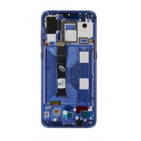 Ekranas Xiaomi Mi 9 su lietimui jautriu stikliuku ir rėmeliu Blue originalus (service pack)