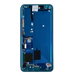 Ekranas Xiaomi Mi Note 10 / Mi Note 10 Pro / Mi Note 10 Lite su lietimui jautriu stikliuku ir rėmeliu Green originalus (service pack)