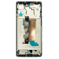 Ekranas Xiaomi Poco F5 5G su lietimui jautriu stikliuku ir rėmeliu Blue originalus (service pack)