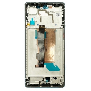 Ekranas Xiaomi Poco F5 5G su lietimui jautriu stikliuku ir rėmeliu Blue originalus (service pack)