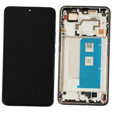 Ekranas Xiaomi Poco F5 Pro 5G su lietimui jautriu stikliuku ir rėmeliu Black originalus (service pack)