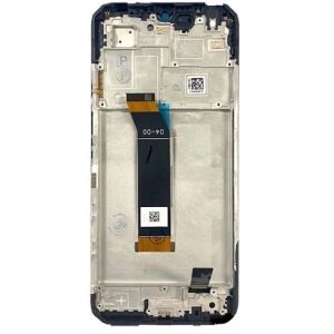 Ekranas Xiaomi Poco M4 5G / Poco M5 4G / Redmi 10 5G / Redmi Note 11E 5G su lietimui jautriu stikliuku ir rėmeliu Black