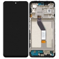 Ekranas Xiaomi Poco M4 Pro 5G / Redmi Note 11S 5G / Redmi Note 11T 5G su lietimui jautriu stikliuku ir rėmeliu Black