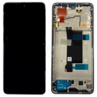 Ekranas Xiaomi Poco X6 5G su lietimui jautriu stikliuku ir rėmeliu Blue (compatible with Redmi Note 13 Pro 5G) originalus (service pack)