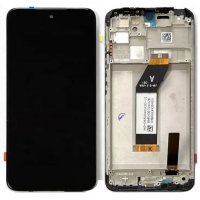 Ekranas Xiaomi Redmi 10 2021 su lietimui jautriu stikliuku ir rėmeliu Black