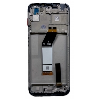 Ekranas Xiaomi Redmi 10 2022 su lietimui jautriu stikliuku ir rėmeliu Black