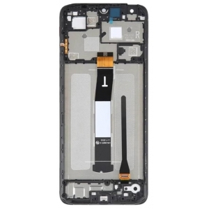 Ekranas Xiaomi Redmi 12C su lietimui jautriu stikliuku ir rėmeliu Graphite Grey