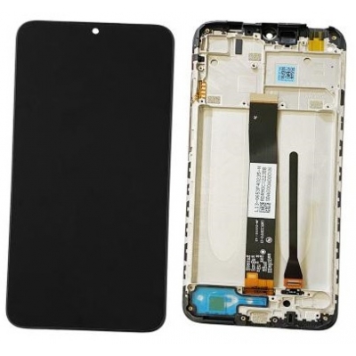 Ekranas Xiaomi Redmi 9A / 9C / 9AT / 10A su lietimui jautriu stikliuku ir rėmeliu Black Ekranas Xiaomi Redmi 9A / 9C / 9AT / 10A su lietimui jautriu stikliuku ir rėmeliu Black