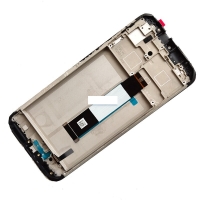 Ekranas Xiaomi Redmi 9T / Redmi Note 9 4G 2021 / Poco M3 su lietimui jautriu stikliuku ir rėmeliu Black originalus (service pack)