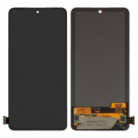 Ekranas Xiaomi Redmi Note 10 Pro 4G / Note 11 Pro / Redmi Note 11 Pro 5G / Note 12 Pro 4G / Poco X4 Pro 5G su lietimui jautriu stikliuku Black OLED