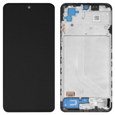 Ekranas Xiaomi Redmi Note 10 / Redmi Note 10S / Poco M5s su lietimui jautriu stikliuku ir rėmeliu Black OLED Ekranas Xiaomi Redmi Note 10 / Redmi Note 10S / Poco M5s su lietimui jautriu stikliuku ir rėmeliu Black OLED