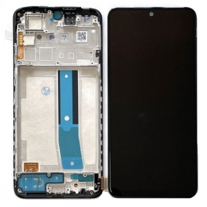 Ekranas Xiaomi Redmi Note 11 su lietimui jautriu stikliuku ir rėmeliu Graphite Grey originalus (service pack)