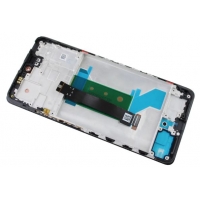 Ekranas Xiaomi Redmi Note 12 Pro+ 5G su lietimui jautriu stikliuku ir rėmeliu Midnight Black originalus (service pack)