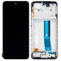Ekranas Xiaomi Redmi Note 12S su lietimui jautriu stikliuku ir rėmeliu Onyx Black OLED
