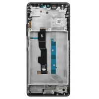 Ekranas Xiaomi Redmi Note 13 5G su lietimui jautriu stikliuku ir rėmeliu Graphite Black OLED