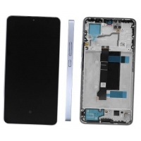 Ekranas Xiaomi Redmi Note 13 Pro 5G su lietimui jautriu stikliuku ir rėmeliu Aurora Purple (compatible with Poco X6 5G) originalus (service pack)