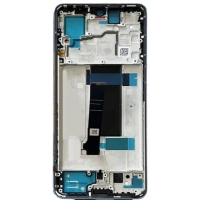 Ekranas Xiaomi Redmi Note 13 Pro 5G / Poco X6 5G su lietimui jautriu stikliuku ir rėmeliu Black OLED
