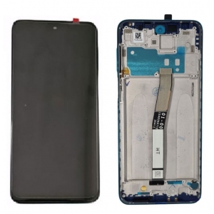 Ekranas Xiaomi Redmi Note 9 Pro / Note 9S su lietimui jautriu stikliuku ir rėmeliu Grey originalus (service pack)