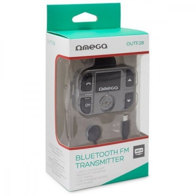 FM bangu moduliatorius Omega OUTF28 (AUX, SD, USB, LCD) FM bangu moduliatorius Omega OUTF28 (AUX, SD, USB, LCD)