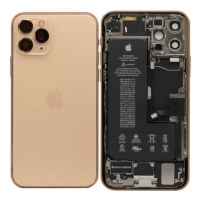 Galinis dangtelis iPhone 11 Pro Gold pilnas su šleifais originalus (used Grade A)