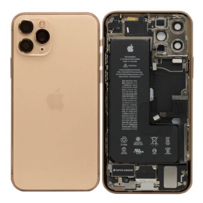 Galinis dangtelis iPhone 11 Pro Gold pilnas su šleifais originalus (used Grade A)