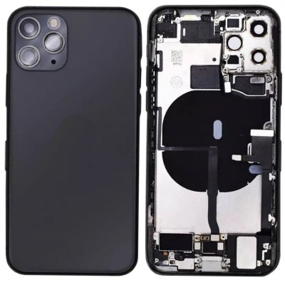 Galinis dangtelis iPhone 11 Pro Space Grey pilnas su šleifais originalus (used Grade B) Galinis dangtelis iPhone 11 Pro Space Grey pilnas su šleifais originalus (used Grade B)