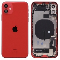 Galinis dangtelis iPhone 11 Red pilnas su šleifais originalus (used Grade B)