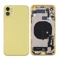 Galinis dangtelis iPhone 11 Yellow pilnas su šleifais originalus (used Grade B)