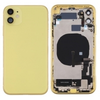 Galinis dangtelis iPhone 11 Yellow pilnas su šleifais originalus (used Grade C)