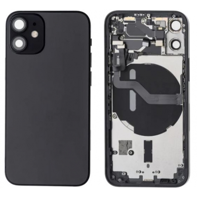 Galinis dangtelis iPhone 12 mini Black pilnas originalus (used Grade B) Galinis dangtelis iPhone 12 mini Black pilnas originalus (used Grade B)