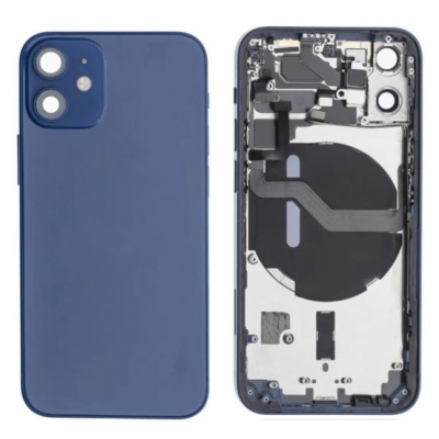 Galinis dangtelis iPhone 12 mini Blue pilnas originalus (used Grade C) Galinis dangtelis iPhone 12 mini Blue pilnas originalus (used Grade C)