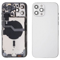 Galinis dangtelis iPhone 12 Pro Max Silver pilnas originalus (used Grade C)