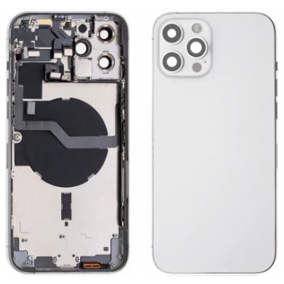 Galinis dangtelis iPhone 12 Pro Max Silver pilnas originalus (used Grade C) Galinis dangtelis iPhone 12 Pro Max Silver pilnas originalus (used Grade C)