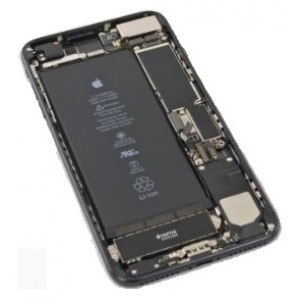 Galinis dangtelis iPhone 7 Plus Jet Black pilnas su šleifais originalus (used Grade C)