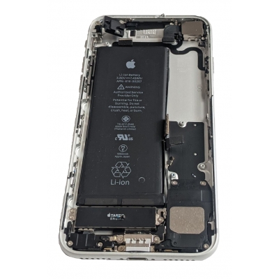 Galinis dangtelis iPhone 7 Plus Silver pilnas su šleifais originalus (used Grade C)