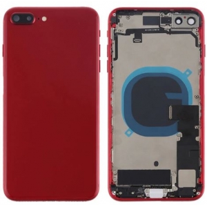Galinis dangtelis iPhone 8 Plus Red pilnas su šleifais originalus (used Grade B)