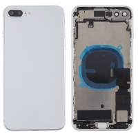 Galinis dangtelis iPhone 8 Plus Silver pilnas su šleifais originalus (used Grade A)