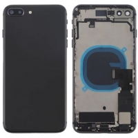 Galinis dangtelis iPhone 8 Plus Space Grey pilnas su šleifais originalus (used Grade A)
