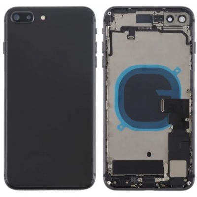 Galinis dangtelis iPhone 8 Plus Space Grey pilnas su šleifais originalus (used Grade A)