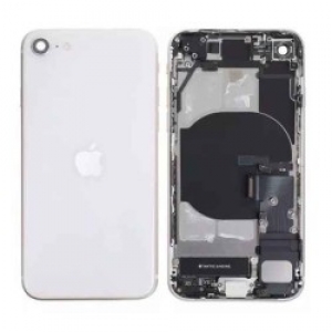 Galinis dangtelis iPhone SE 2020 White pilnas su šleifais originalus (used Grade A)