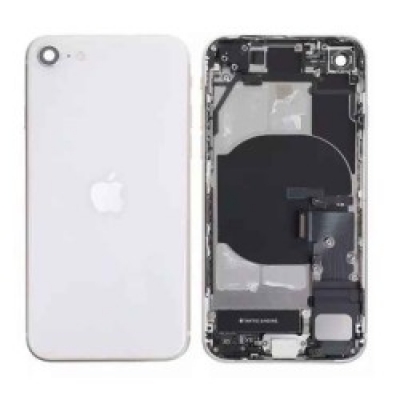 Galinis dangtelis iPhone SE 2020 White pilnas su šleifais originalus (used Grade B) Galinis dangtelis iPhone SE 2020 White pilnas su šleifais originalus (used Grade B)