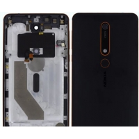 Galinis dangtelis Nokia 6.1 Black / Copper originalus (used Grade A)