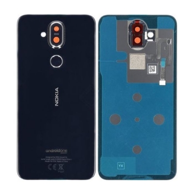 Galinis dangtelis Nokia 8.1 Black originalus (used Grade B) Galinis dangtelis Nokia 8.1 Black originalus (used Grade B)